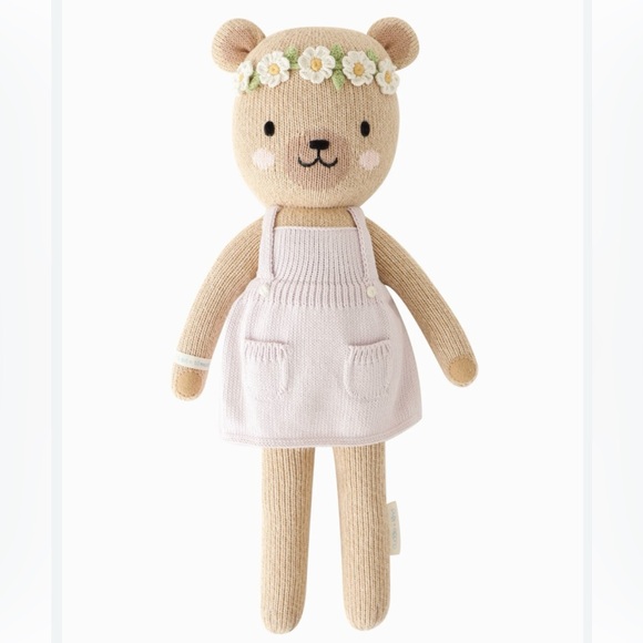 Cuddle + Kind Olivia Honey Bear Stuffed Handmade 100%...